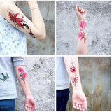 Maxbell 5Pcs Temporary Body Art Tattoo Transfer Stickers Flower Water Decal Decor 04