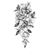 Maxbell 5Pcs Temporary Body Art Tattoo Transfer Stickers Flower Water Decal Decor 04