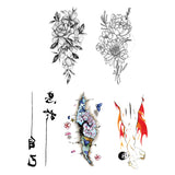 Maxbell 5Pcs Temporary Body Art Tattoo Transfer Stickers Flower Water Decal Decor 04