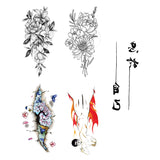 Maxbell 5Pcs Temporary Body Art Tattoo Transfer Stickers Flower Water Decal Decor 04