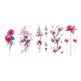 Maxbell 5Pcs Temporary Body Art Tattoo Transfer Stickers Flower Water Decal Decor 02