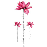 Maxbell 5Pcs Temporary Body Art Tattoo Transfer Stickers Flower Water Decal Decor 02