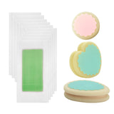 Maxbell 13pcs Depilaton Waxing Strips Arm Legs Bikini Hair Removal Sponge Pad Set Green