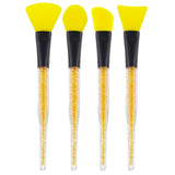 Maxbell 4x Silicone Face Mask Brush Applicator Tool for Facials Mud Clay Mask Yellow