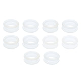 Maxbell 10x Barber Hairdressing Shears Scissors Finger Ring Grips Inserts White