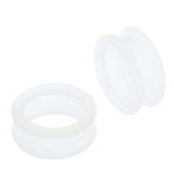 Maxbell 10x Barber Hairdressing Shears Scissors Finger Ring Grips Inserts White