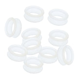 Maxbell 10x Barber Hairdressing Shears Scissors Finger Ring Grips Inserts White