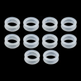 Maxbell 10x Barber Hairdressing Shears Scissors Finger Ring Grips Inserts White