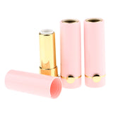 Maxbell 3Pcs Empty Lipstick Containers DIY Lip Balm Tubes Lips Gloss Bottles Pink