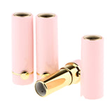 Maxbell 3Pcs Empty Lipstick Containers DIY Lip Balm Tubes Lips Gloss Bottles Pink