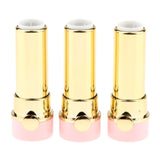 Maxbell 3Pcs Empty Lipstick Containers DIY Lip Balm Tubes Lips Gloss Bottles Pink