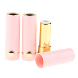 Maxbell 3Pcs Empty Lipstick Containers DIY Lip Balm Tubes Lips Gloss Bottles Pink