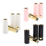 Maxbell 3Pcs Empty Lipstick Containers DIY Lip Balm Tubes Lips Gloss Bottles Pink