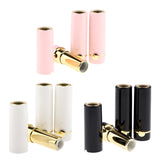 Maxbell 3Pcs Empty Lipstick Containers DIY Lip Balm Tubes Lips Gloss Bottles Pink