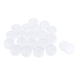 Maxbell 20Pcs 3g Cosmetic Empty Jars Makeup Lip Balm Container Nail Tips Storage Box