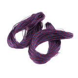 Maxbell 2 Rolls Hair Extensions Thread Craft String Cord for Hair Braiding Making Purple