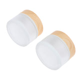 Maxbell 2x Mini Sample Bottle Cosmetic Makeup Jar Pot Cream Lip Balm Containers  50g