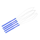 Maxbell Hair Extension Loop Needle Threader Wire Pulling Hook Tool Micro Rings Beads Blue