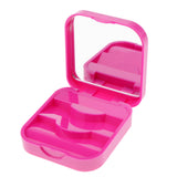 Maxbell Protable False Eyelashes Carrier Container Storage Case Lash Holder Box Purple Red