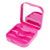 Maxbell Protable False Eyelashes Carrier Container Storage Case Lash Holder Box Purple Red