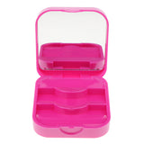 Maxbell Protable False Eyelashes Carrier Container Storage Case Lash Holder Box Purple Red