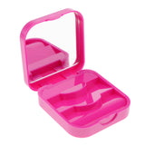 Maxbell Protable False Eyelashes Carrier Container Storage Case Lash Holder Box Purple Red