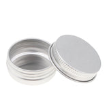 Maxbell 10pcs Aluminium Lip Balm Tin Pots Cosmetic Cream Jars Bottle Container A-15ML-4 x 1.8cm