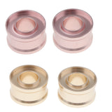 Maxbell 2x DIY Lipstick Mold Ring Lip Balm DIY Mould 12.1mm Tube Makeup Tool Gold