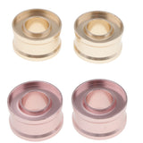 Maxbell 2x DIY Lipstick Mold Ring Lip Balm DIY Mould 12.1mm Tube Makeup Tool Gold