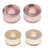 Maxbell 2x DIY Lipstick Mold Ring Lip Balm DIY Mould 12.1mm Tube Makeup Tool Gold