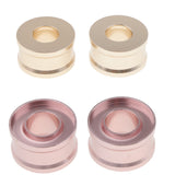 Maxbell 2x DIY Lipstick Mold Ring Lip Balm DIY Mould 12.1mm Tube Makeup Tool Gold