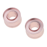 Maxbell 2x DIY Lipstick Mold Ring Lip Balm DIY Mould 12.1mm Tube Makeup Tool Rose Gold