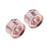 Maxbell 2x DIY Lipstick Mold Ring Lip Balm DIY Mould 12.1mm Tube Makeup Tool Rose Gold