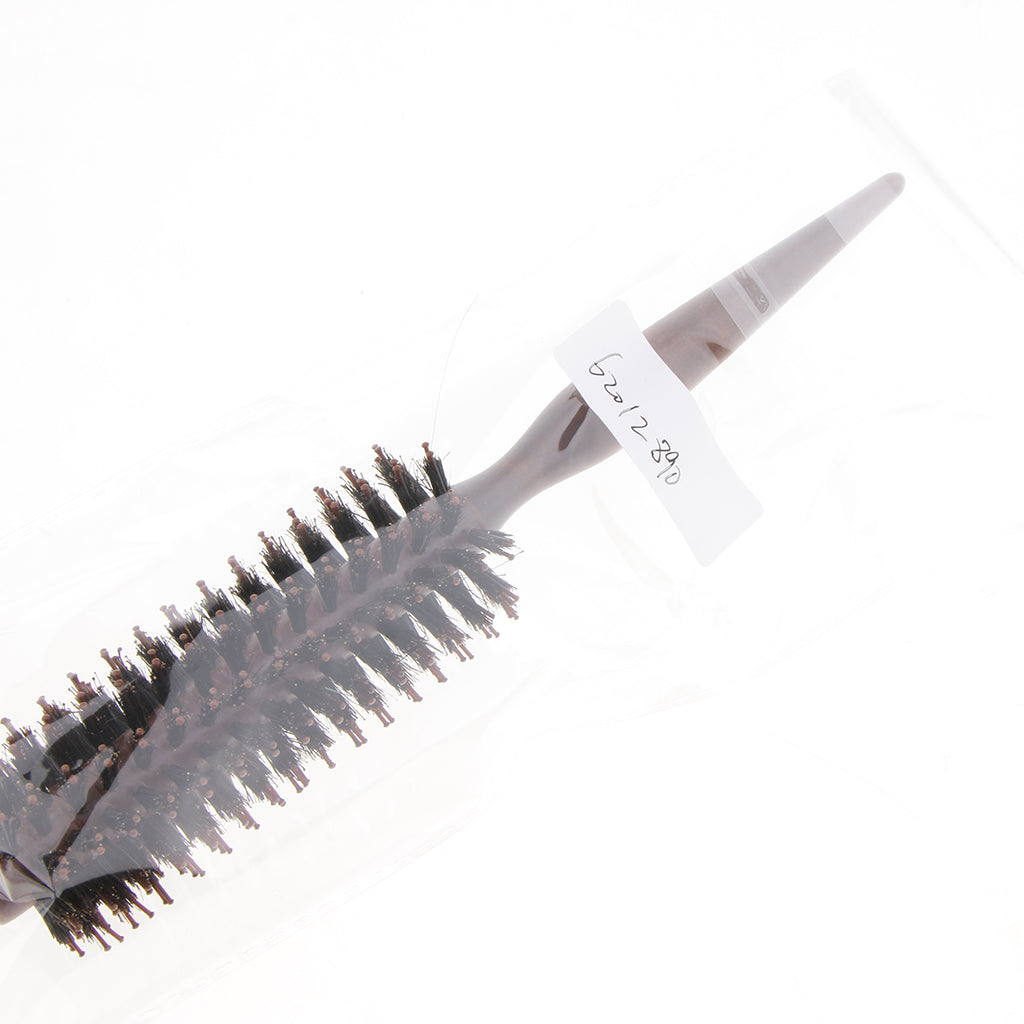 Maxbell Salon Bristle Wavy Hair Round Brush Barrel Hair Styling Comb Hairbrush 10 Row