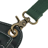 Maxbell PU Leather Barber Scissors Shears Combs Clips Tools Holder Pouch Waist Bag Green