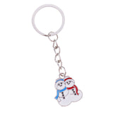 Maxbell Woman Christmas Keychain Key Ring Phone Chain for Handbag Car Key Decor Snowman 3