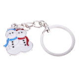 Maxbell Woman Christmas Keychain Key Ring Phone Chain for Handbag Car Key Decor Snowman 3