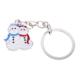 Maxbell Woman Christmas Keychain Key Ring Phone Chain for Handbag Car Key Decor Snowman 3