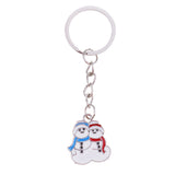 Maxbell Woman Christmas Keychain Key Ring Phone Chain for Handbag Car Key Decor Snowman 3