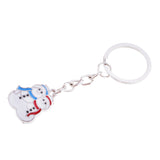 Maxbell Woman Christmas Keychain Key Ring Phone Chain for Handbag Car Key Decor Snowman 3