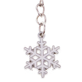 Maxbell Woman Christmas Keychain Key Ring Phone Chain for Handbag Car Key Decor Snowflake