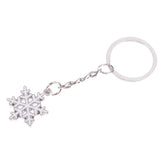 Maxbell Woman Christmas Keychain Key Ring Phone Chain for Handbag Car Key Decor Snowflake