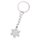 Maxbell Woman Christmas Keychain Key Ring Phone Chain for Handbag Car Key Decor Snowflake