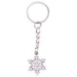 Maxbell Woman Christmas Keychain Key Ring Phone Chain for Handbag Car Key Decor Snowflake