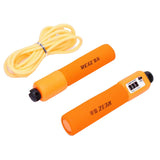 Maxbell Adjustable Jump Rope Workout Skipping Cord with Automatic Counter Orange