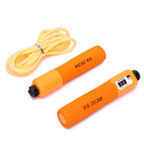 Maxbell Adjustable Jump Rope Workout Skipping Cord with Automatic Counter Orange