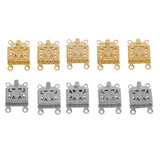 Maxbell 10x Copper Pendant Pinch Bails Connector Clasps Jewelry Findings Mix Color