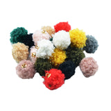 Maxbell 20 Pcs Colorful Pompon Fluffy Balls DIY Crafts Decoration Ornaments Kids Toy