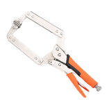 Maxbell C Clamp Vise Grip Locking Regular Tip Multi Pincers Tongs Forceps  14inch