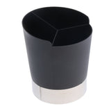 Maxbell Straw Dispenser Holder 3 Compartments Plastic Straw Dispenser Black